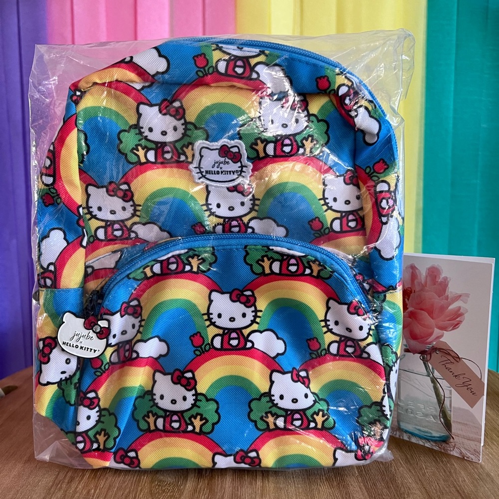 JuJuBe x Hello Kitty - Hello Rainbow Petite Backpack